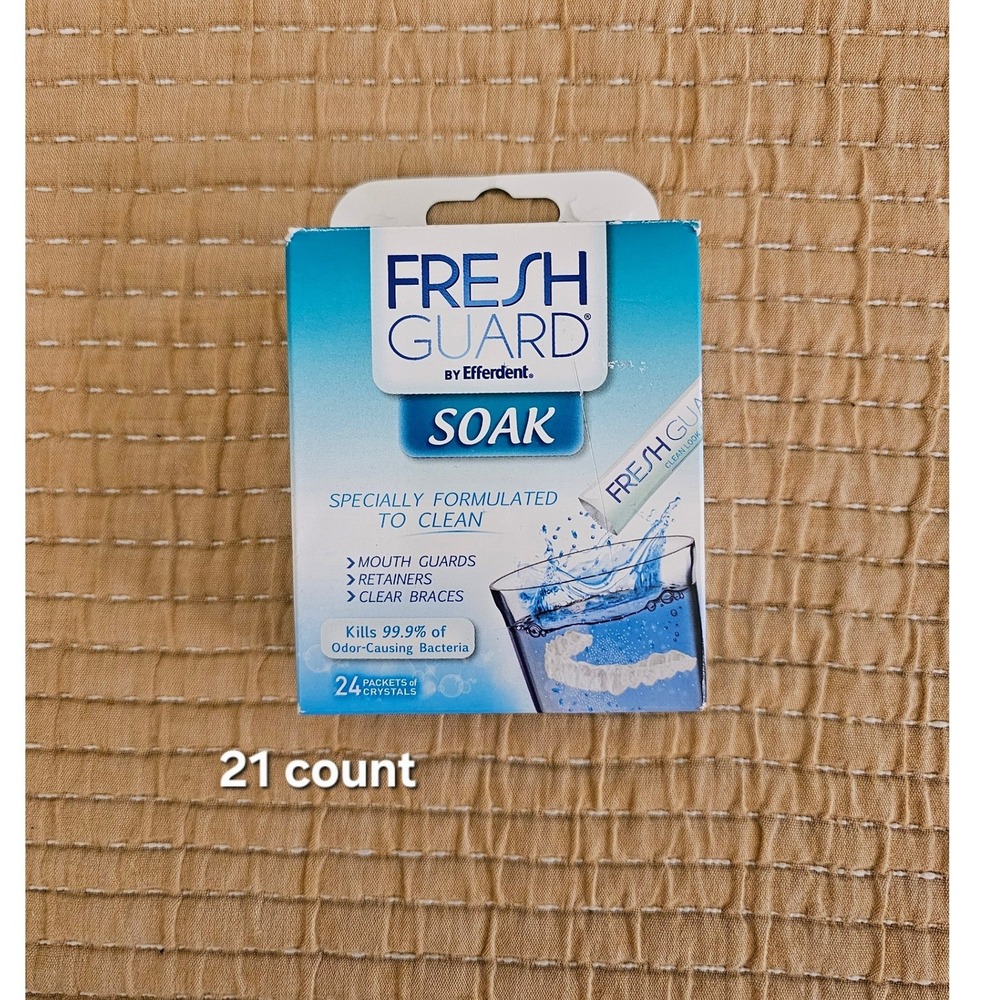 Fresh Guard by‎ Efferdent Soak Cleaner for Retainers Mouth Guards Discontinued